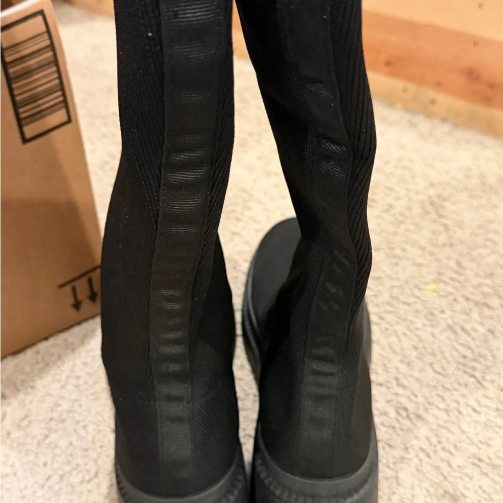 Wild Diva Black Over the Knee Boots